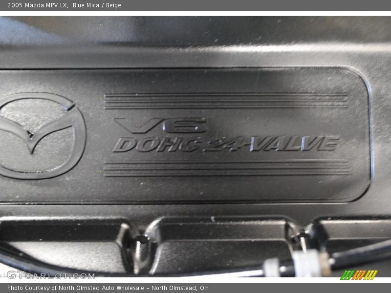 Blue Mica / Beige 2005 Mazda MPV LX