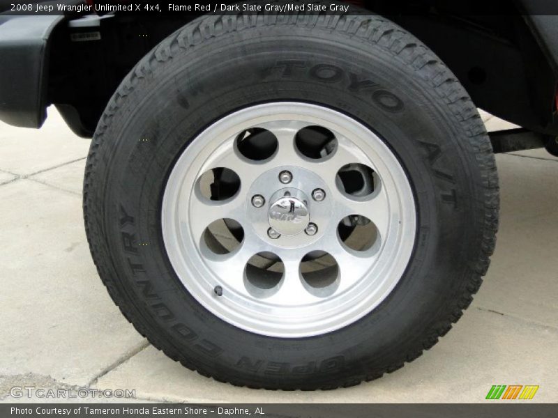 Flame Red / Dark Slate Gray/Med Slate Gray 2008 Jeep Wrangler Unlimited X 4x4