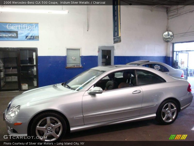 Iridium Silver Metallic / Charcoal 2006 Mercedes-Benz CLK 500 Coupe