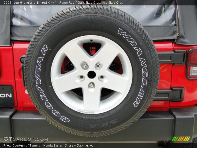 Flame Red / Dark Slate Gray/Med Slate Gray 2008 Jeep Wrangler Unlimited X 4x4