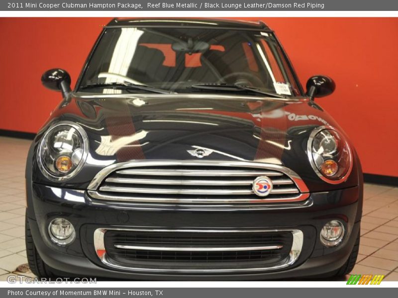 Reef Blue Metallic / Black Lounge Leather/Damson Red Piping 2011 Mini Cooper Clubman Hampton Package