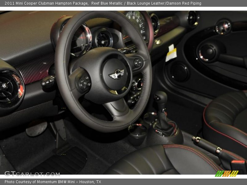  2011 Cooper Clubman Hampton Package Black Lounge Leather/Damson Red Piping Interior