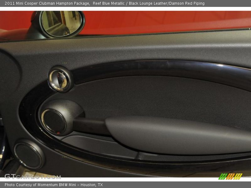 Reef Blue Metallic / Black Lounge Leather/Damson Red Piping 2011 Mini Cooper Clubman Hampton Package