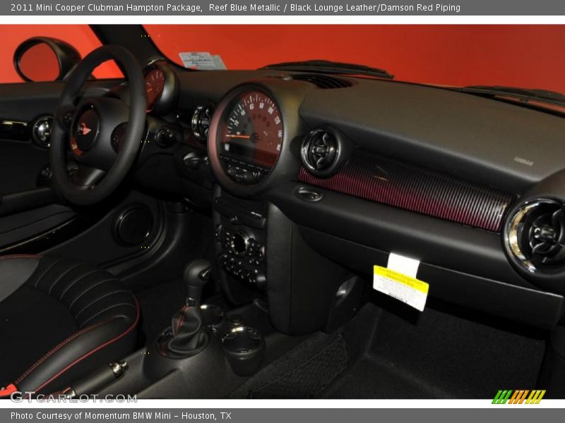 Reef Blue Metallic / Black Lounge Leather/Damson Red Piping 2011 Mini Cooper Clubman Hampton Package