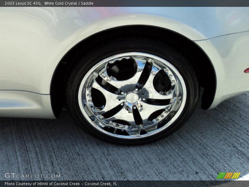 White Gold Crystal / Saddle 2003 Lexus SC 430