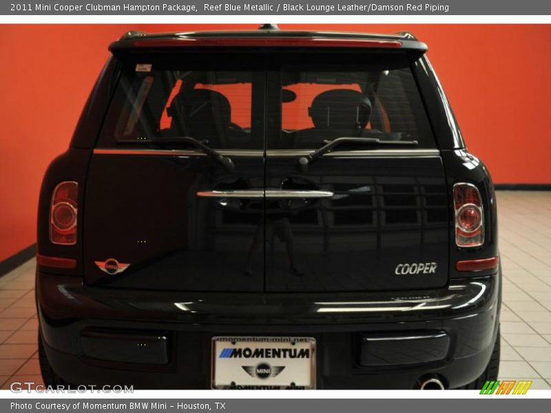 Reef Blue Metallic / Black Lounge Leather/Damson Red Piping 2011 Mini Cooper Clubman Hampton Package