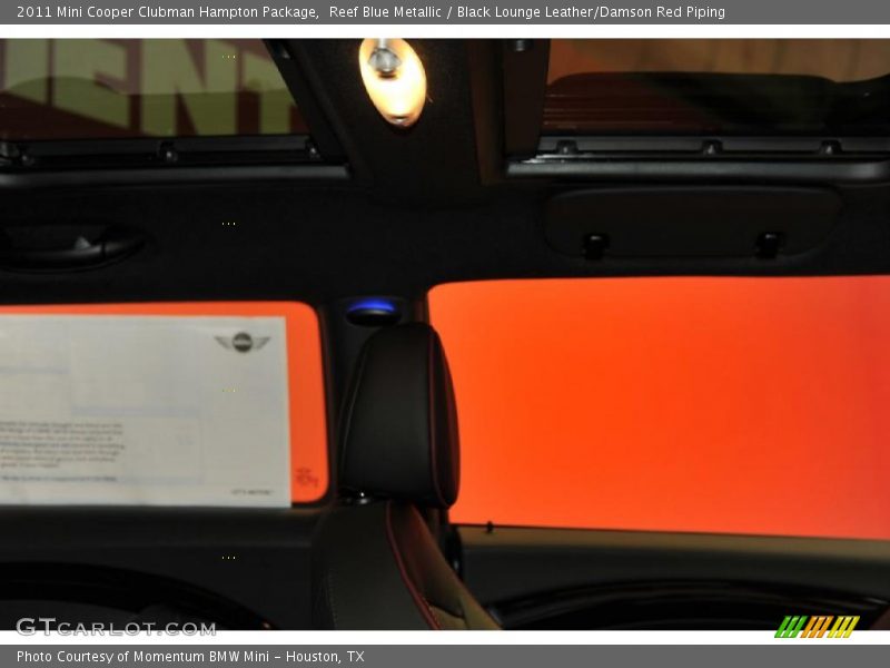 Reef Blue Metallic / Black Lounge Leather/Damson Red Piping 2011 Mini Cooper Clubman Hampton Package