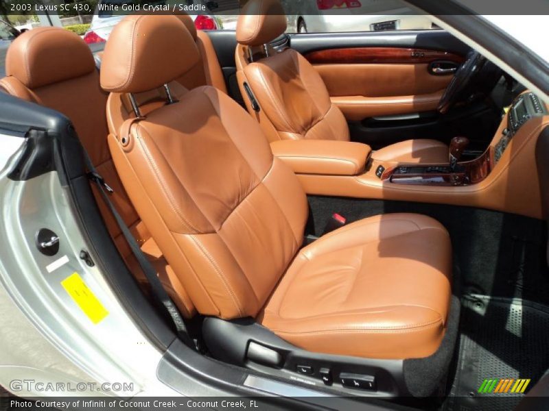 White Gold Crystal / Saddle 2003 Lexus SC 430