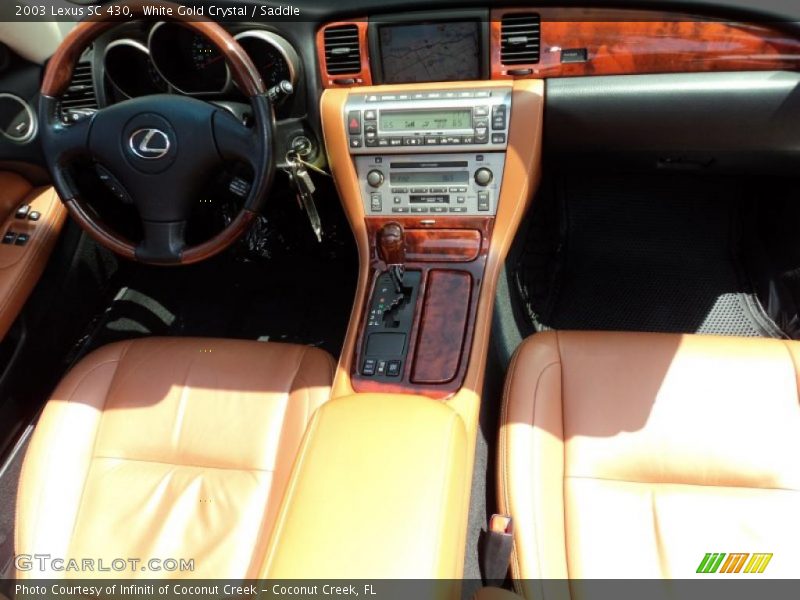 White Gold Crystal / Saddle 2003 Lexus SC 430