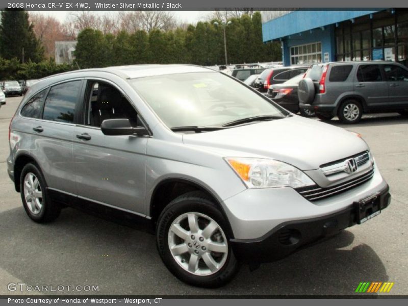 Whistler Silver Metallic / Black 2008 Honda CR-V EX 4WD