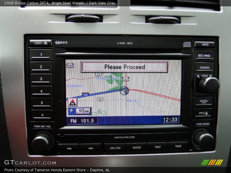 Navigation of 2008 Caliber SRT4