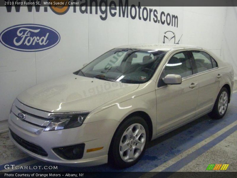 White Suede / Camel 2010 Ford Fusion SE
