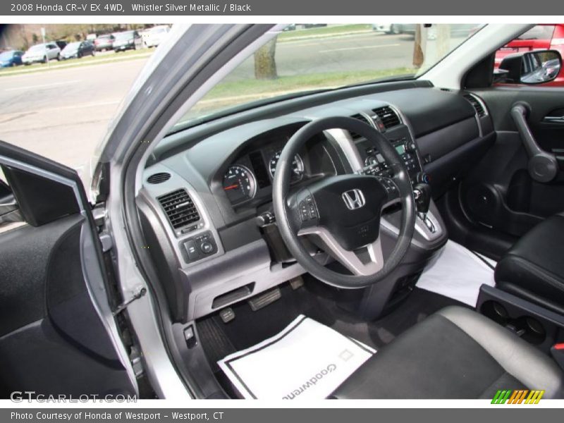 Whistler Silver Metallic / Black 2008 Honda CR-V EX 4WD