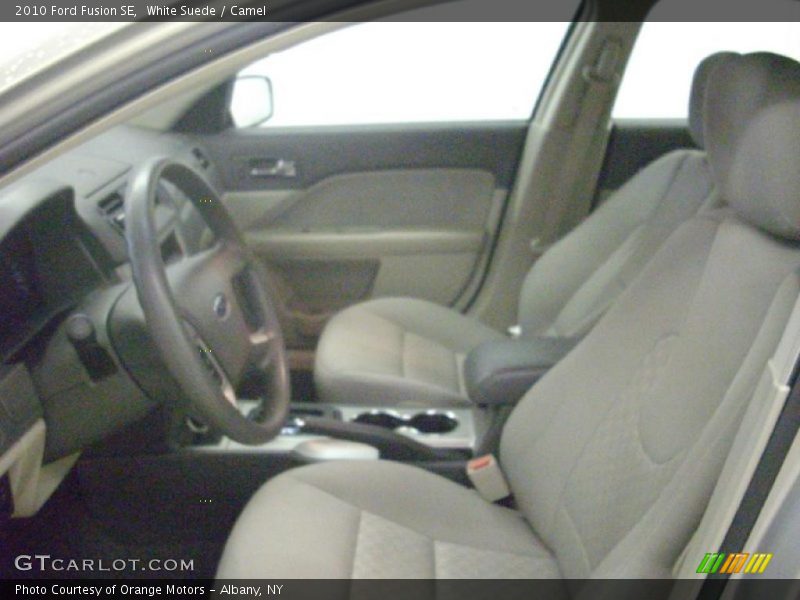 White Suede / Camel 2010 Ford Fusion SE
