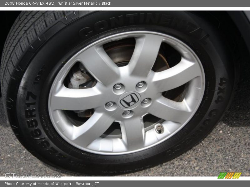 Whistler Silver Metallic / Black 2008 Honda CR-V EX 4WD