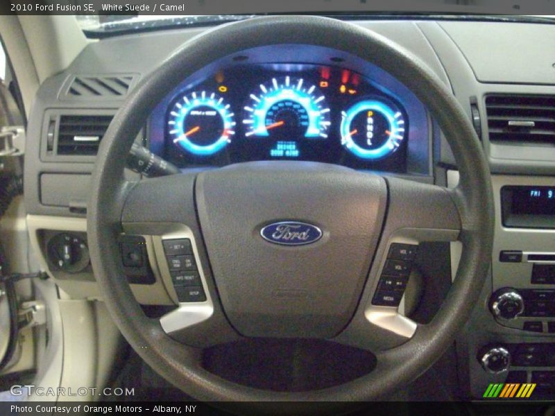 White Suede / Camel 2010 Ford Fusion SE