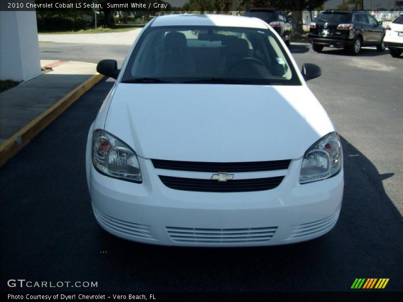 Summit White / Gray 2010 Chevrolet Cobalt LS Sedan