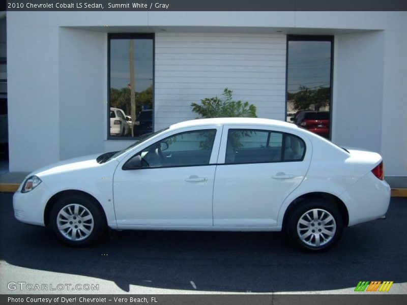 Summit White / Gray 2010 Chevrolet Cobalt LS Sedan