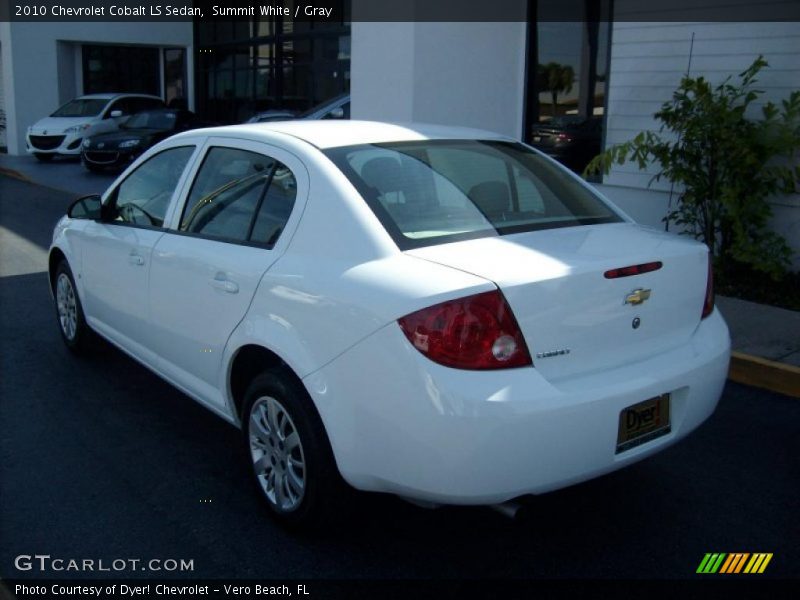 Summit White / Gray 2010 Chevrolet Cobalt LS Sedan