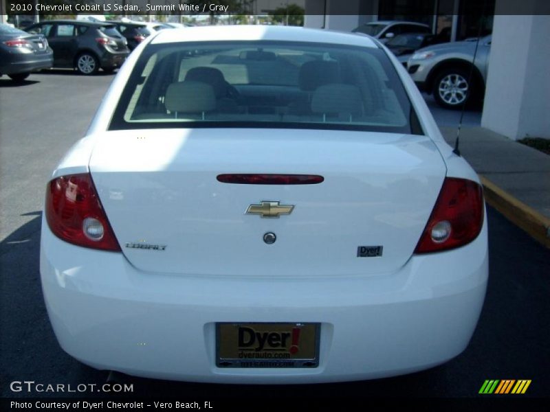 Summit White / Gray 2010 Chevrolet Cobalt LS Sedan