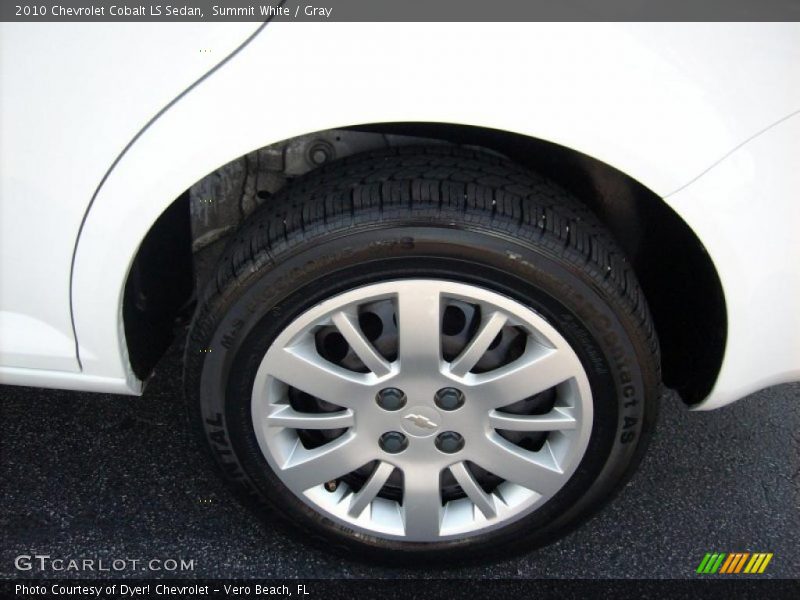Summit White / Gray 2010 Chevrolet Cobalt LS Sedan
