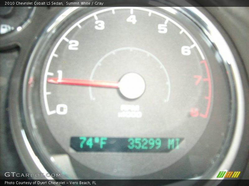Summit White / Gray 2010 Chevrolet Cobalt LS Sedan