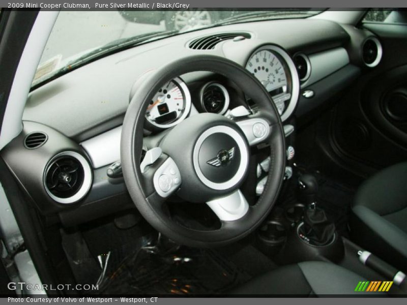 Pure Silver Metallic / Black/Grey 2009 Mini Cooper Clubman