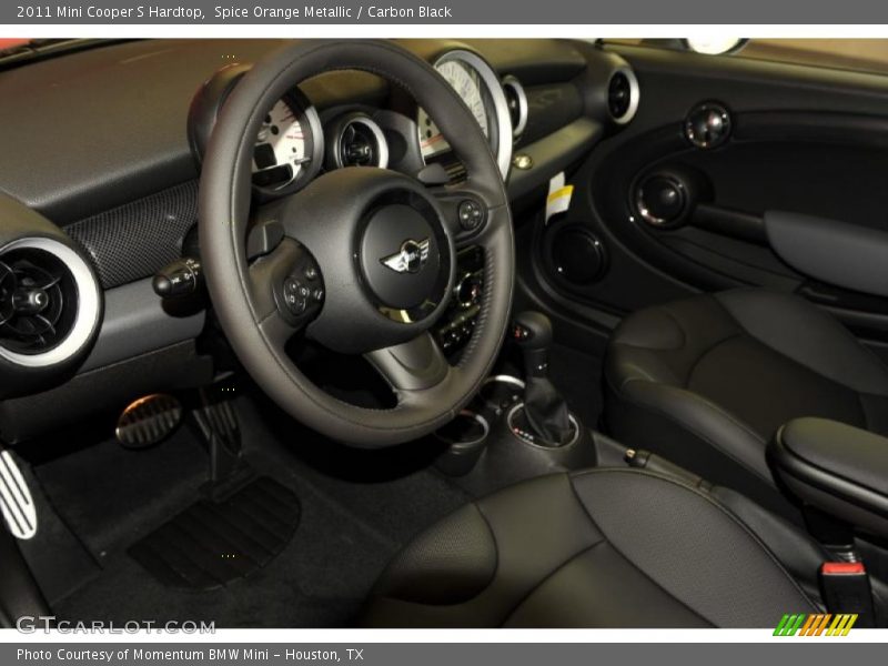 Spice Orange Metallic / Carbon Black 2011 Mini Cooper S Hardtop