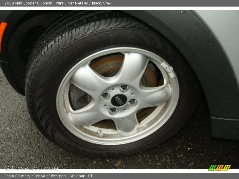 Pure Silver Metallic / Black/Grey 2009 Mini Cooper Clubman