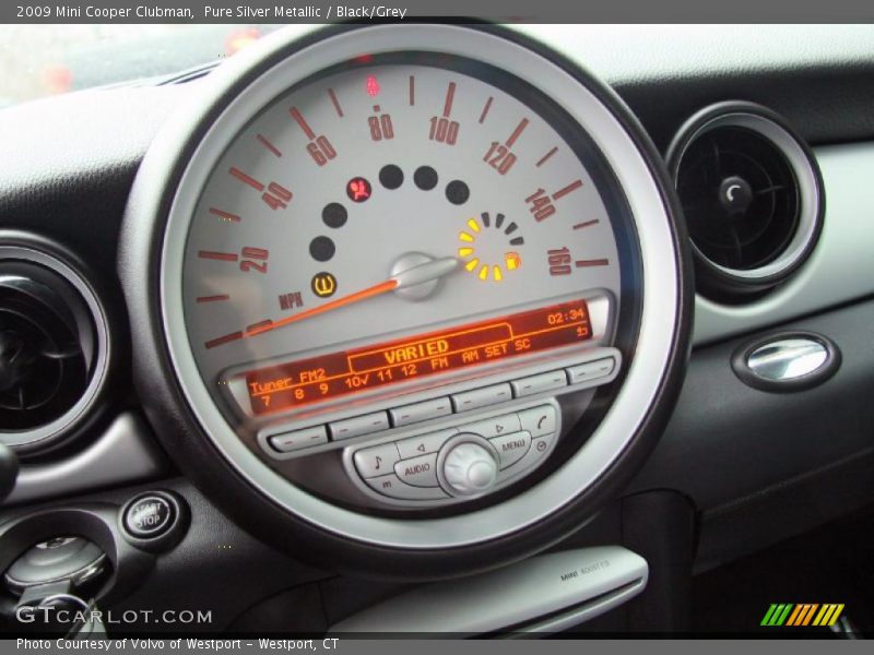 Pure Silver Metallic / Black/Grey 2009 Mini Cooper Clubman