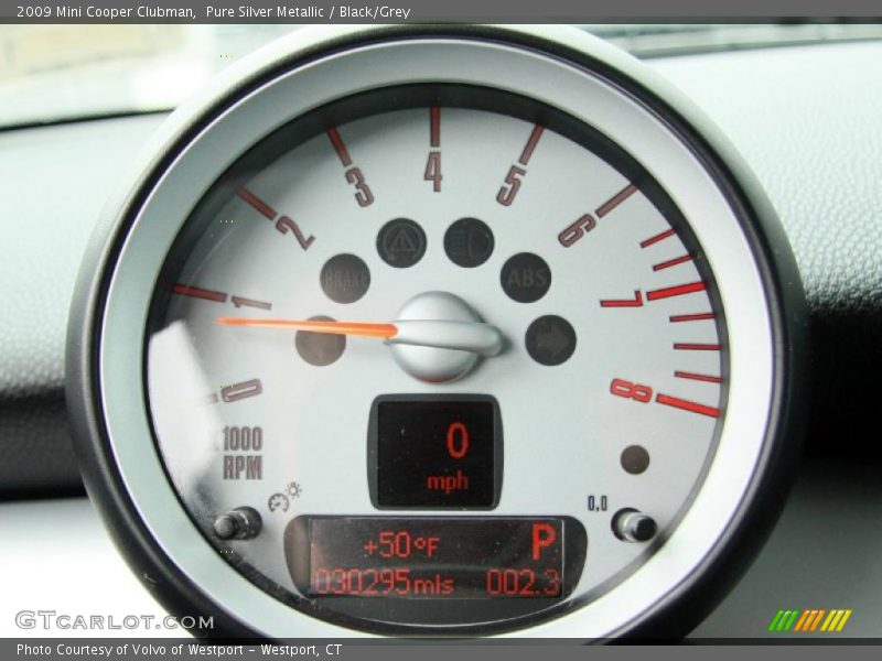 Pure Silver Metallic / Black/Grey 2009 Mini Cooper Clubman