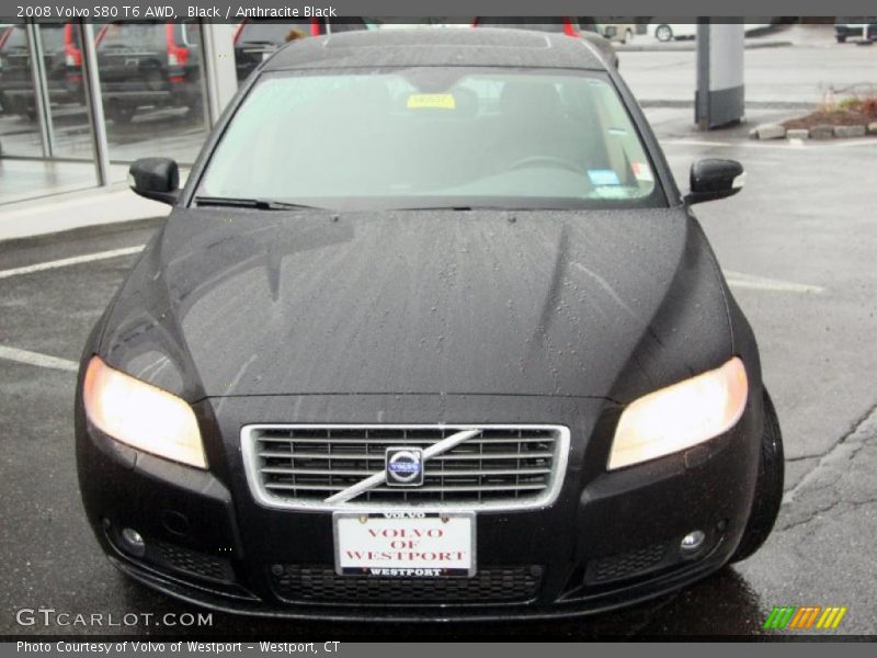 Black / Anthracite Black 2008 Volvo S80 T6 AWD