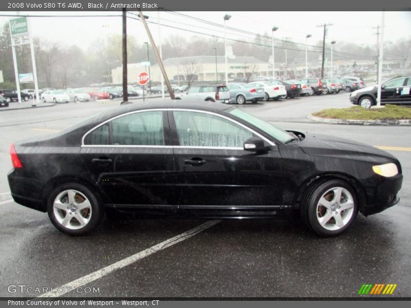Black / Anthracite Black 2008 Volvo S80 T6 AWD