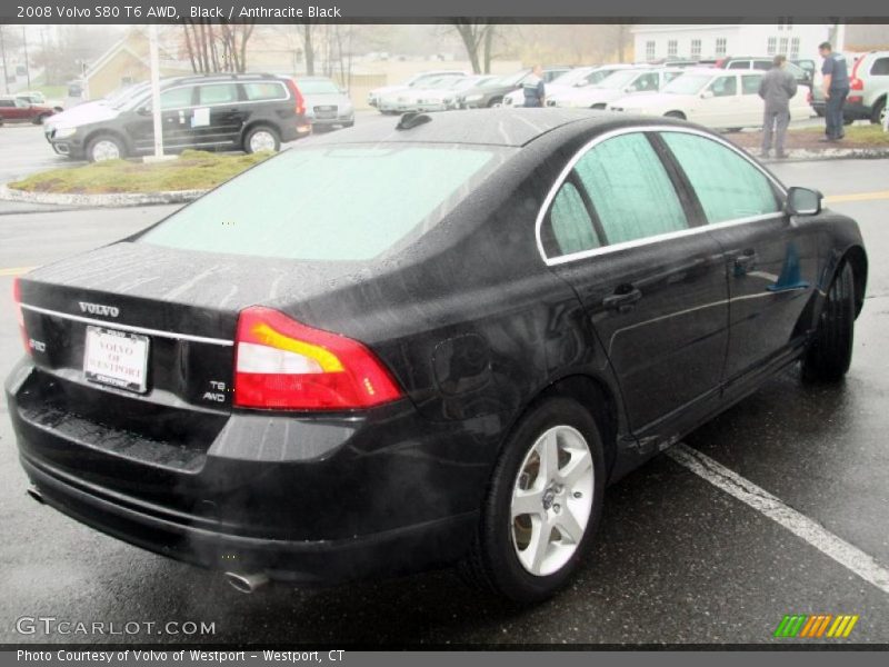 Black / Anthracite Black 2008 Volvo S80 T6 AWD