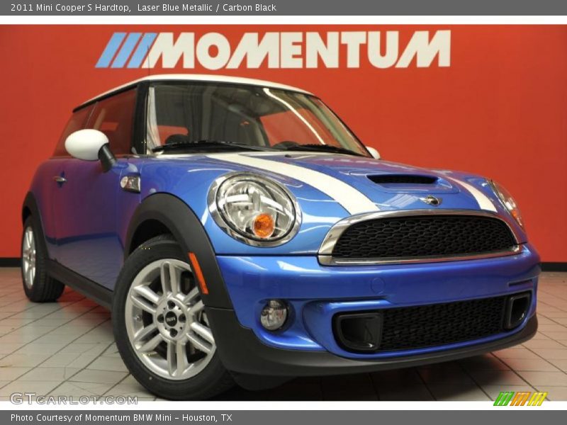 Laser Blue Metallic / Carbon Black 2011 Mini Cooper S Hardtop