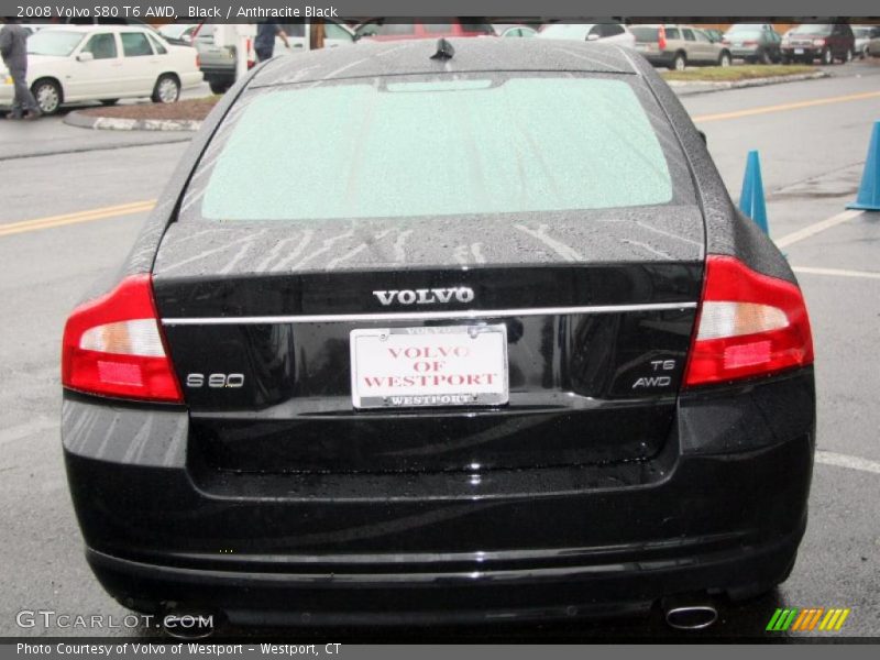 Black / Anthracite Black 2008 Volvo S80 T6 AWD