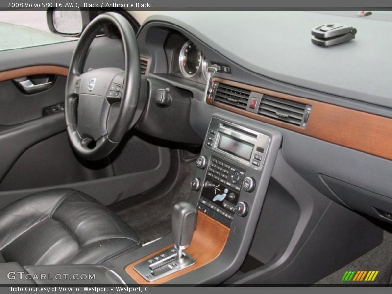Black / Anthracite Black 2008 Volvo S80 T6 AWD