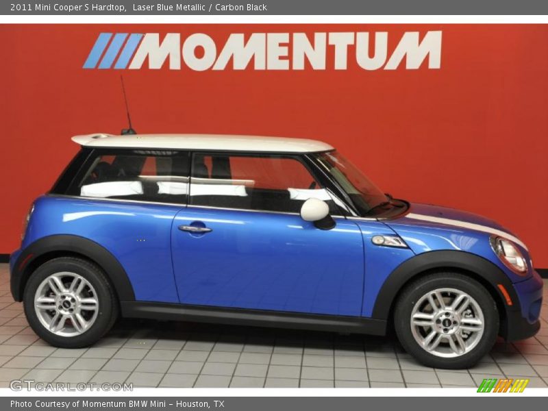Laser Blue Metallic / Carbon Black 2011 Mini Cooper S Hardtop