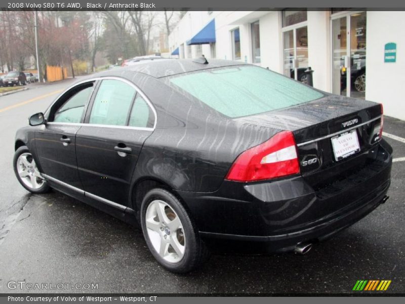 Black / Anthracite Black 2008 Volvo S80 T6 AWD