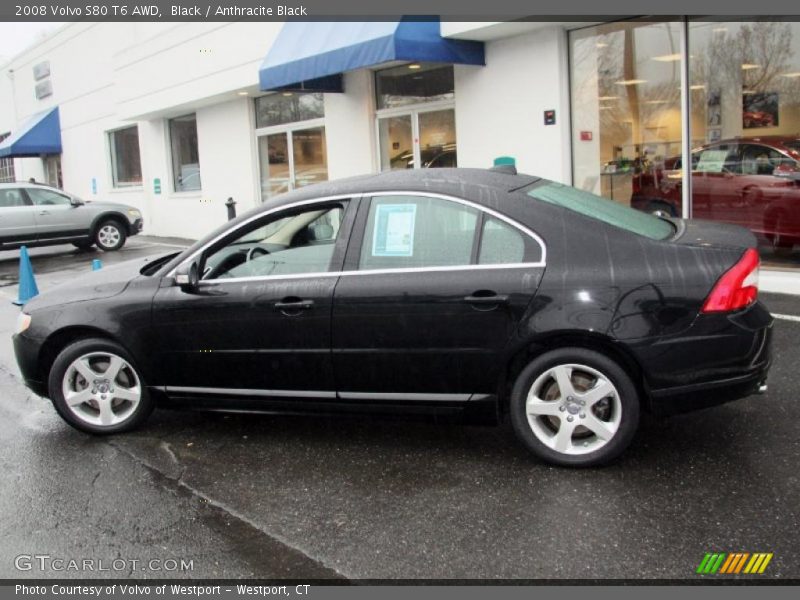 Black / Anthracite Black 2008 Volvo S80 T6 AWD