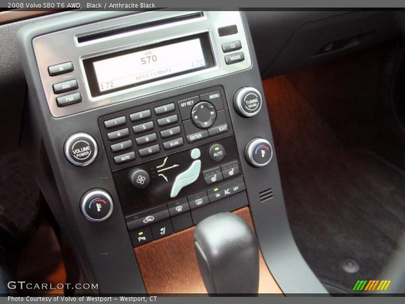 Black / Anthracite Black 2008 Volvo S80 T6 AWD