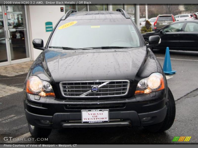 Ember Black Metallic / Off Black 2008 Volvo XC90 3.2 AWD