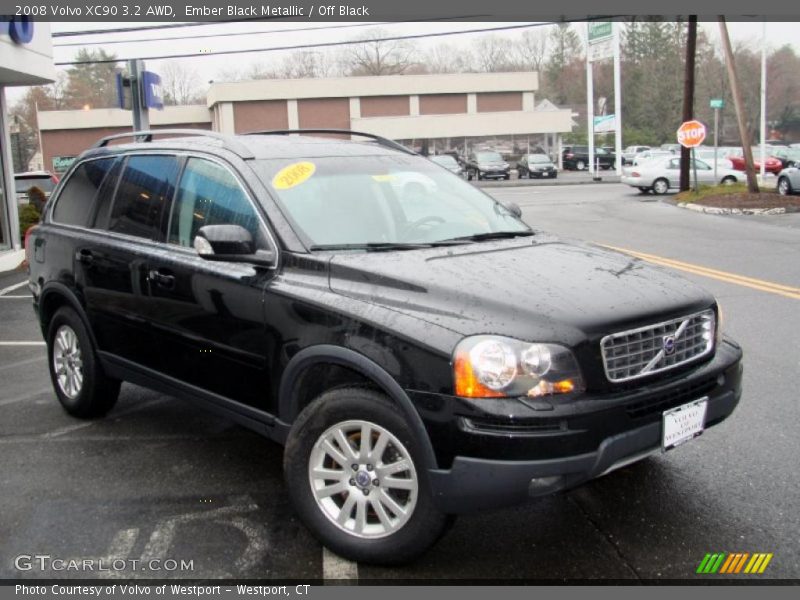 Ember Black Metallic / Off Black 2008 Volvo XC90 3.2 AWD