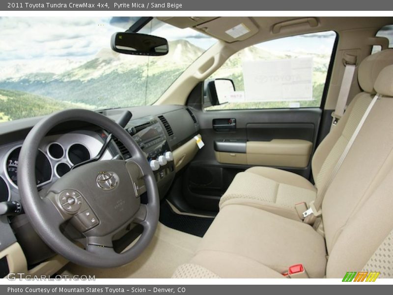  2011 Tundra CrewMax 4x4 Sand Beige Interior