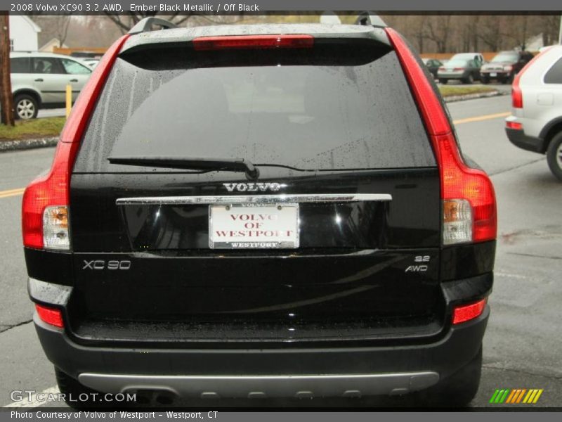 Ember Black Metallic / Off Black 2008 Volvo XC90 3.2 AWD