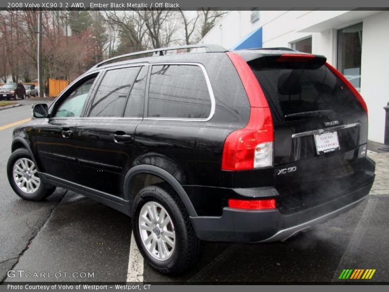 Ember Black Metallic / Off Black 2008 Volvo XC90 3.2 AWD