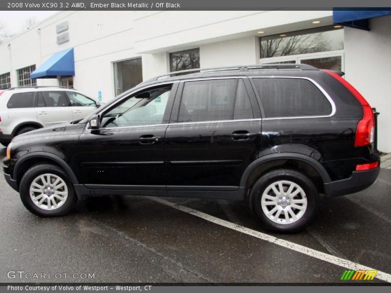 Ember Black Metallic / Off Black 2008 Volvo XC90 3.2 AWD