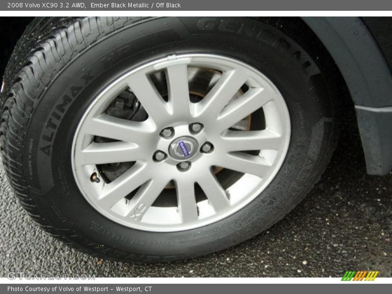 Ember Black Metallic / Off Black 2008 Volvo XC90 3.2 AWD