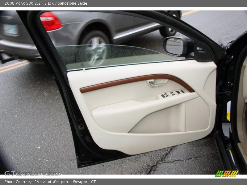 Black / Sandstone Beige 2008 Volvo S80 3.2