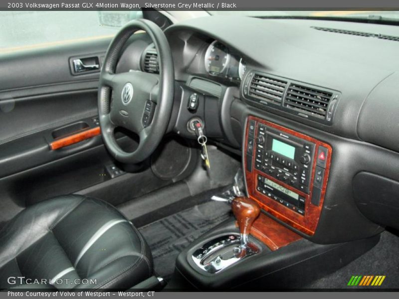  2003 Passat GLX 4Motion Wagon Black Interior